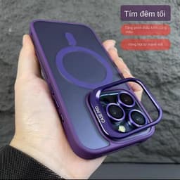 Ốp lưng tản nhiệt cho iPhone 16 11 12 13 14 15 Pro Max Plus Giá đỡ ống kính kim loại từ tính Vỏ mờ nâng cấp mới 6