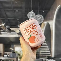 Ly cốc sứ uống nước thiết kế hình lon nước ngọt cực kỳ dễ thương, mang phong cách trẻ trung và hiện đại atnb 9