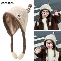  1-3 tuổi Mũ mùa đông cho ,chụp ảnh hoạt hình thời trang Mũ Bonnet dễ thương cho trẻ sơ sinh 1