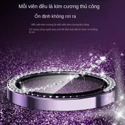 Kính bảo vệ cho camera ,Đính Đá Kim cươnġ lấp lánh cho iPhone 17 Air 16 15 14 Plus 13 12 11 16 pro max 2