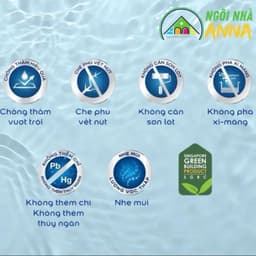 (Ship toàn quốc)- VLXD Chống thấm màu lăn trực tiếp không cần sơn lót DULUX AQUA TECH - không chứa chì và thuỷ ngân 7