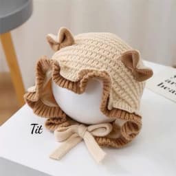 Mũ Len Bèo Tai Nơ Dễ Thương Cho Bé - Simba Có Sỉ 3