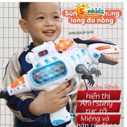 Khủng long rô bốt cầm tay có đèn có nhạc vui nhộn cho bé trai Shop SUNKIDS Sunkids 4