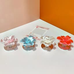 Từ Thu Hút Đế Điện Thoại Nữ Thời Trang Thanh Lịch 3D Hoa Thiết Kế Chân Đế Lụa Có Thể Gập Lại Chân Đế Chống Rơi PC Giá Đỡ 5