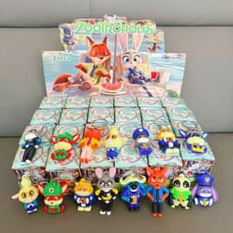 Blindbox Hộp Mù 24 Móc Khóa Zootopia Bí Ẩn – Móc Khóa Noel, Ngựa, NATRA, Capybara, Labubu – Quà Tặng Dễ Thương Cho Bé 1