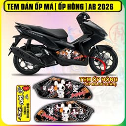 Tem Dán Ốp Má Ốp Hông AB 2026 BREBRICK  cực dẹp decal nhám 3 lớp 2