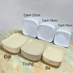 Đĩa Nhựa Vuông Lòng Sâu Việt Nhật 1213 Đĩa Phíp Nhựa ABS Dày Dặn Nhiều Kích Cỡ 1