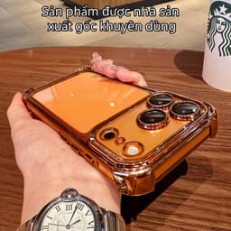 Ốp điện thȯại Tinh thể băng trong suốt chống sốc cho iphone 17 16 15 14 13 12 11 Pro max 6