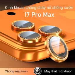 Phim bảo vệ ống kính đèn flash chống trầy xước có thể tháo rời cho iPhone 17 16 15 14 plus 13 12 11 17 Pro max 2