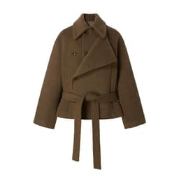 [Hàng QC] Áo Khoác Dạ Nữ Cổ Đứng Dáng Ngắn Form Rộng Hàn Quốc Cao Cấp Có Đai Thắt Eo Hot Trend 7
