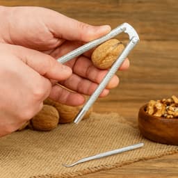 Bánh quy quả óc chó TIEZI, Dụng cụ bẻ đai ốc bằng thép không gỉ đa chức năng, Dụng cụ bóc vỏ đai ốc nhanh hiệu quả hạng nặng bền bỉ Sử dụng tại nhà 7