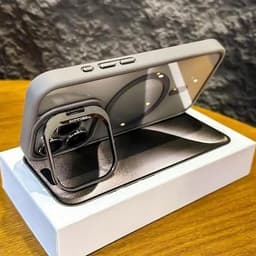 Ốp điện thȯại Trong Suốt Có Giá Đỡ Kim Loại Từ Tính cho iPhone 16 11 12 13 14 15 16 pro max plus 1