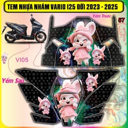 Tem nhựa nhám vario 125  đời 2023 dến 2025 mẫu mới hot trend dán che trầy chồng xước cực đẹp 8