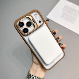 Ốp điện thȯại Trong Suốt Có Giá Đỡ Kim Loại Từ Tính cho iPhone 16 11 12 13 14 15 16 pro max plus 5