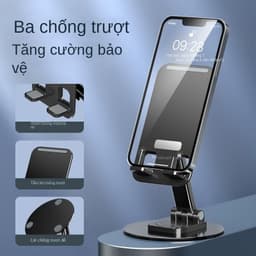 Giá đỡ điện thȯại để bàn kệ đỡ điện thȯại máy tính bảng đế kim loại xoay 360 độ chắc chắn 8