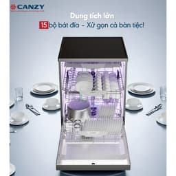Máy rửa bát Canzy CZ DGA15EU JUMBO 15 bộ, CZ DGA15EU JUMBO sấy PTC nhiệt độ cao. 4