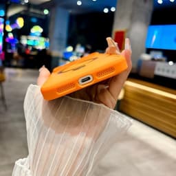 Ốp lưng điện thȯại chống vân tay mờ có chân đế cho iPhone 16 15 14 13 12 11 pro max 9