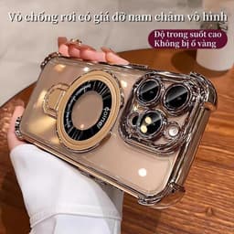 Ốp lưng điện thȯại chống sốc và chống rơi bốn góc có giá đỡ từ tính cho iPhone 17 16 11 12 13 14 15 17 pro max 2