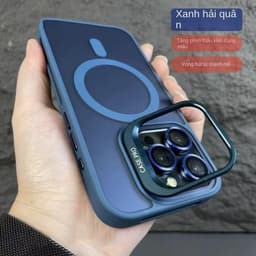 Ốp lưng tản nhiệt cho iPhone 16 11 12 13 14 15 Pro Max Plus Giá đỡ ống kính kim loại từ tính Vỏ mờ nâng cấp mới 3