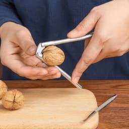 Bánh quy quả óc chó TIEZI, Dụng cụ bẻ đai ốc bằng thép không gỉ đa chức năng, Dụng cụ bóc vỏ đai ốc nhanh hiệu quả hạng nặng bền bỉ Sử dụng tại nhà 9