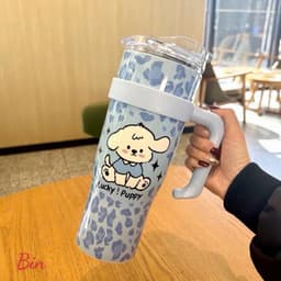 BÌNH GIỮ NHIỆT 1200ML họa tiết dễ thương Mẫu mới về cực xinh – tiện lợi cho mùa hè apin 2