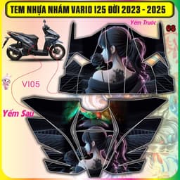 Tem nhựa nhám vario 125  đời 2023 dến 2025 mẫu mới hot trend dán che trầy chồng xước cực đẹp 1