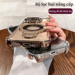 Ốp lưng điện thȯại chống sốc và chống rơi bốn góc có giá đỡ từ tính cho iPhone 17 16 11 12 13 14 15 17 pro max 7