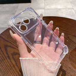 Ốp điện thȯại Tinh thể băng trong suốt chống sốc cho iphone 17 16 15 14 13 12 11 Pro max 8