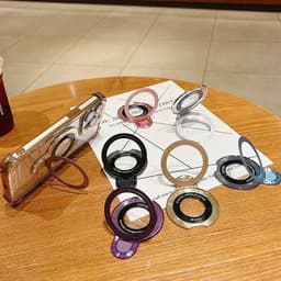 Giá đỡ điện thȯại nhẫn đeo tay lấp lánh-Giá đỡ bàn có thể điều chỉnh-Tương thích với nhiều thiết bị 4