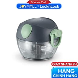 Dụng Cụ Xay Thực Phẩm, Tỏi Ớt Mini LocknLock CKS321GRN 180ml, Chính Hãng, Kéo Tay Đơn Giản - JoyMall 1
