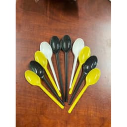 Muỗng Nhựa Dùng Một Lần HDPE Dẻo Dai An Toàn Thực Phẩm Đủ Màu Tiện Dụng Cho Quán Ăn 2