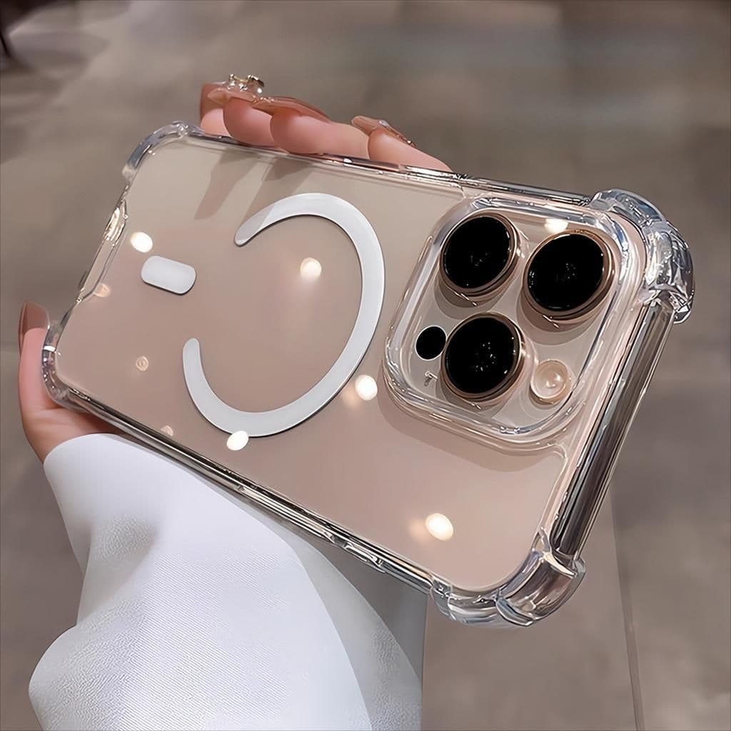 Ốp lưng điện thȯại trong suốt chống sốc từ tính chất lượng cao cho iPhone 17 16 15 14 13 12 11 17 pro max