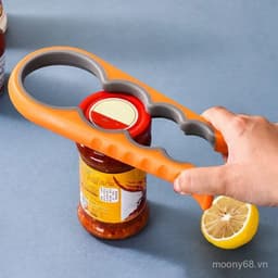 Kẹp lọ 4 trong 1, Dụng cụ mở nắp, Dụng cụ mở hộp & Dụng cụ mở chai - Thiết yếu gia đình bằng thép không gỉ 1
