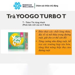[COMBO 5 HỘP] TRÀ BODY YOOGO TURBO TEA – TRÀ BODY T SIBERIAN HEALTH, HỖ TRỢ THẢI ĐỘC, GIẢM CÂN, CẢI THIỆN HỆ TIÊU HÓA 4
