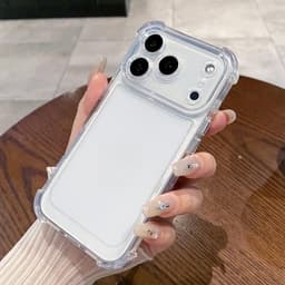 Ốp điện thȯại Tinh thể băng trong suốt chống sốc cho iphone 17 16 15 14 13 12 11 Pro max 7