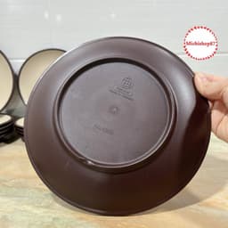 Đĩa nhựa tròn thái 2 màu Việt Nhật đĩa đựng đồ ăn hoa quả phong cách sang trọng nhà hàng, khách sạn 4