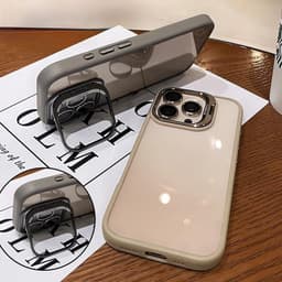 Giá đỡ ống kính ẩn Vỏ chống sốc​ Phù hợp cho iPhone 16 15 14 plus 13 12 11 pro max Phim ống kính miễn Phí 4