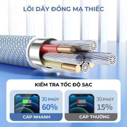 Cáp Sạc Nhanh PD 20W Dài 1M, 2M Dây Sạc Nhanh Dù Chống Đứt Dùng Cho Củ Cạc Nhanh ip Type C To Lᶖghting 5
