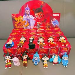 Blindbox Hộp Mù 24 Móc Khóa Zootopia Bí Ẩn – Móc Khóa Noel, Ngựa, NATRA, Capybara, Labubu – Quà Tặng Dễ Thương Cho Bé 2