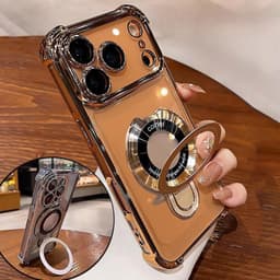 Ốp lưng điện thȯại chống sốc và chống rơi bốn góc có giá đỡ từ tính cho iPhone 17 16 11 12 13 14 15 17 pro max 1