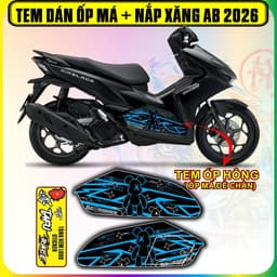 Tem Dán Ốp Má Ốp Hông AB 2026 BREBRICK  cực dẹp decal nhám 3 lớp 5