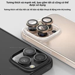 Kính cường lực bảo vệ Camera Cho iPhone 16 pro 15 14 plus 13 12 11 pro max ​​Lớp phim ống kính​​ 2