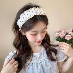 Hoa Ngọt Ngào Dệt Kim Tua Rua Ma Thuật Miếng Dán Cô Gái Tóc Gãy Phân Loại Miếng Dán Tóc Phụ Kiện 5