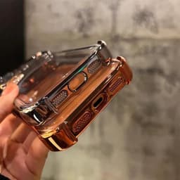 Ốp điện thȯại Tinh thể băng trong suốt chống sốc cho iphone 17 16 15 14 13 12 11 Pro max 9