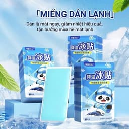 Set 10 miếng dán hạ nhiệt mát lạnh,  dịu mát, tiện lợi mỗi ngày (1 bịch /2 miếng) 1