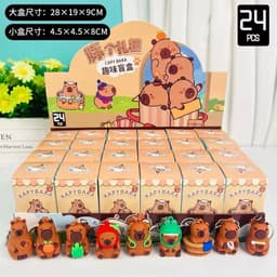 Blindbox Hộp Mù 24 Móc Khóa Zootopia Bí Ẩn – Móc Khóa Noel, Ngựa, NATRA, Capybara, Labubu – Quà Tặng Dễ Thương Cho Bé 7