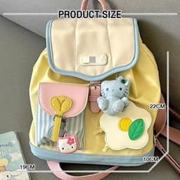 VINBEO Ba Lô LUCI mini Màu Tương Phản Dễ Thương Nhật Bản Hàn Quốc Thời t\rang sinh viên giản dị  ngọt ngào (AH002) 6