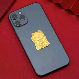 Linh Phù Mèo Thần Tài May Mắn Dán điện thȯại Vàng Thơm Voип & Charm 1