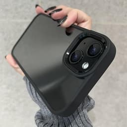 Ốp lưng trong suốt chống va đập không ố vàng bảo vệ ống kính kim loại cho iPhone 16 15 14 plus 13 12 11 pro max 3