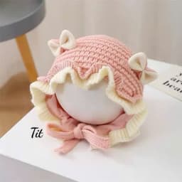 Mũ Len Bèo Tai Nơ Dễ Thương Cho Bé - Simba Có Sỉ 4